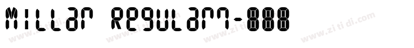 Millar Regular7字体转换